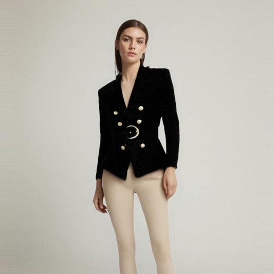 The Sasha Belted Slim Fit Blazer