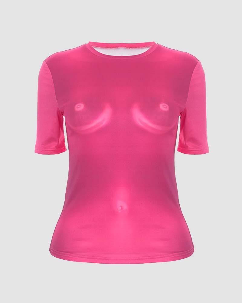 Triumph Graphic Body Print Top