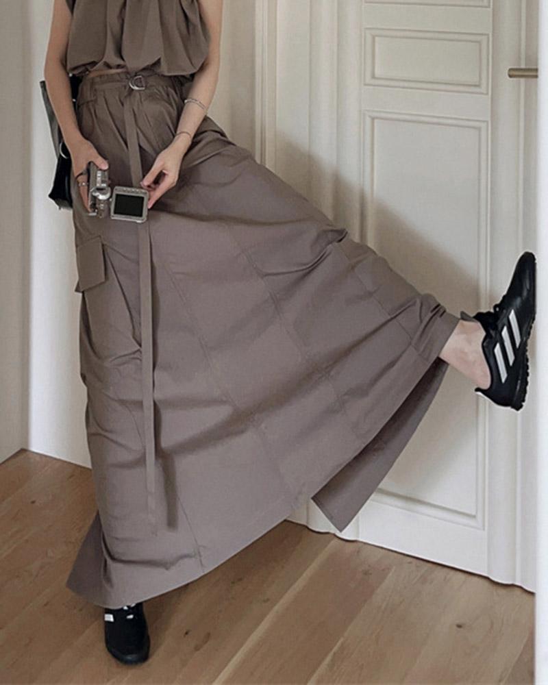 Utopian Fury Ruched Maxi Skirt