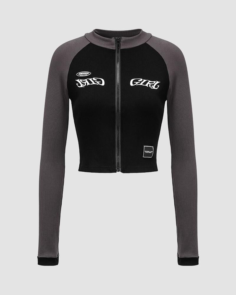 Girl Gang Racer Zip Jacket