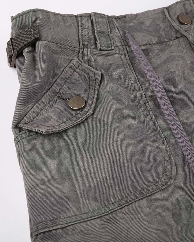 Army Green Long Cargo Pants