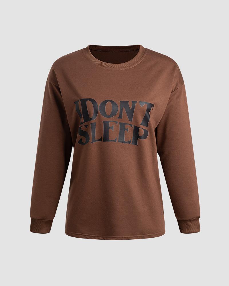 Don't Sleep Graphic Top