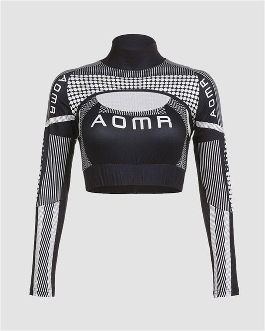 AOMA Racer Baddie Top with Bolero