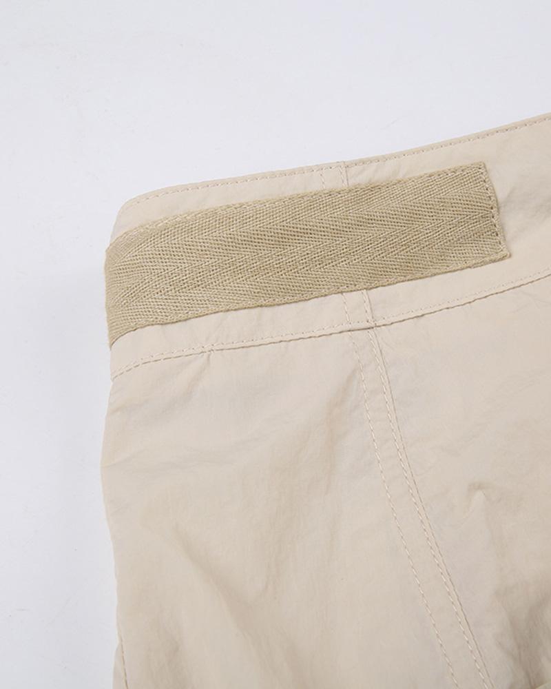 Utility Shoestring Cargo Skirt