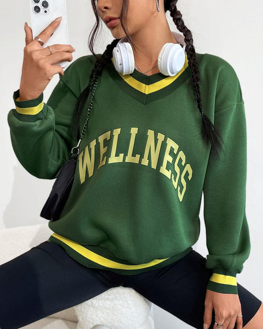 Wellness Contrast Color Jumper