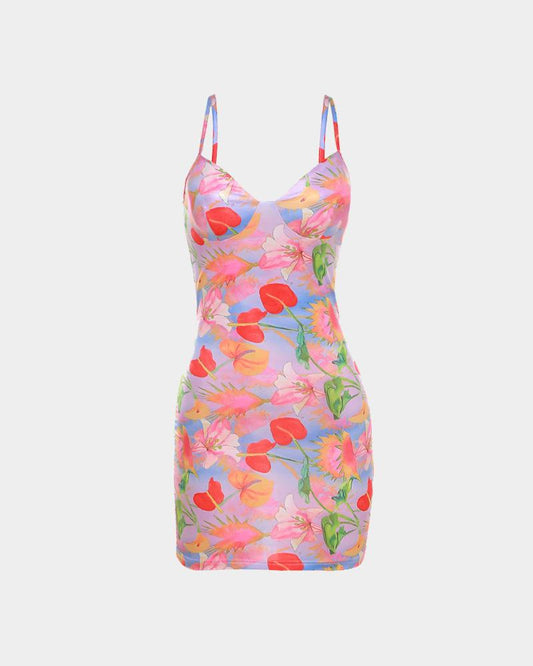 Merimid Floral Cami Mini Dress