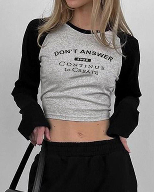 DON'T ANSWER Slogan T-Shirt