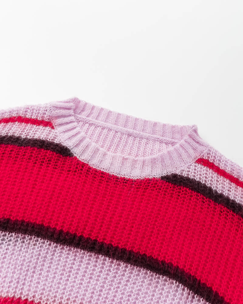 Candy Colored Striped Sweater