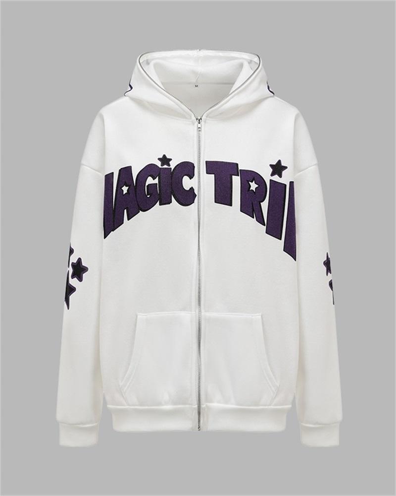 Magic Trip Star Print Hoodie