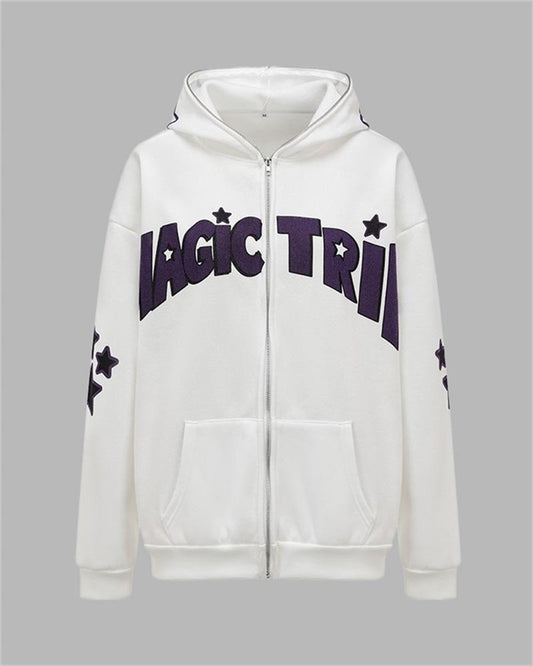 Magic Trip Star Print Hoodie