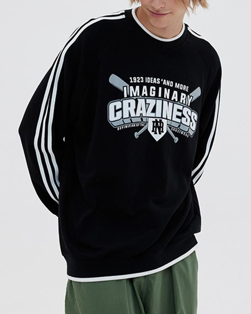 Craziness Baseball Print Jumper