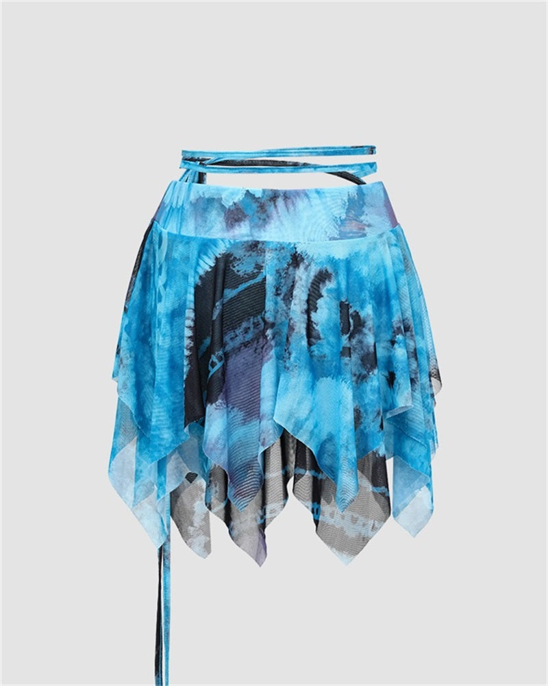 Watermarbled Butterfly Skirt