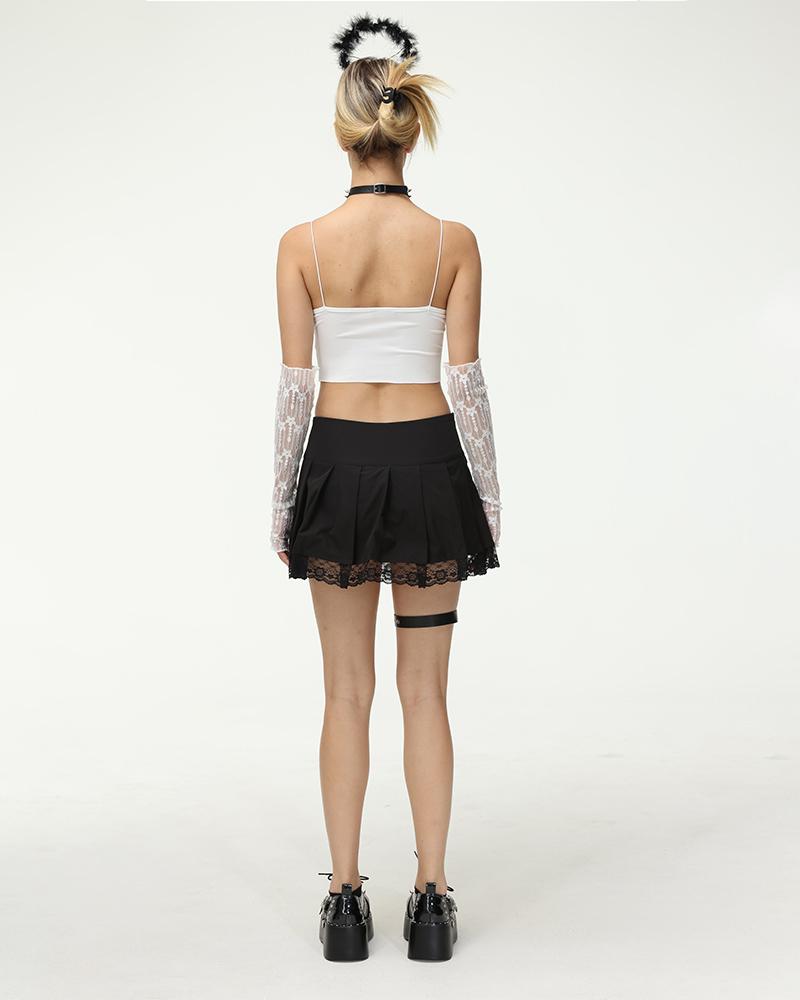 Meta High Waisted Lace Skirt