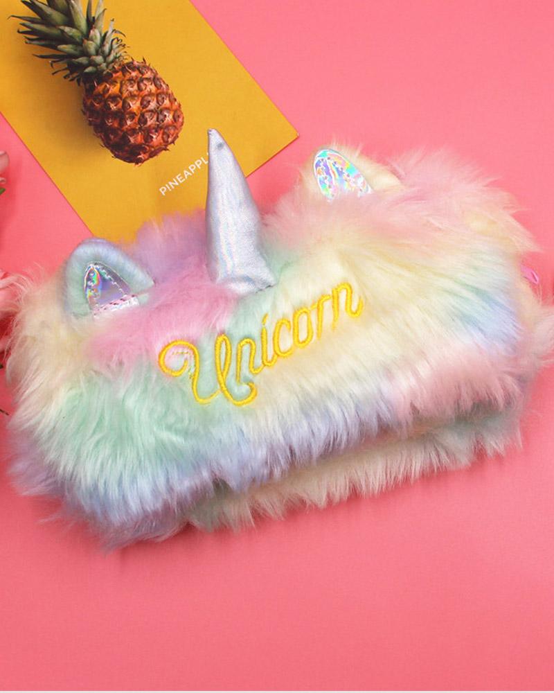 Unicorn Fluff Pencil Case