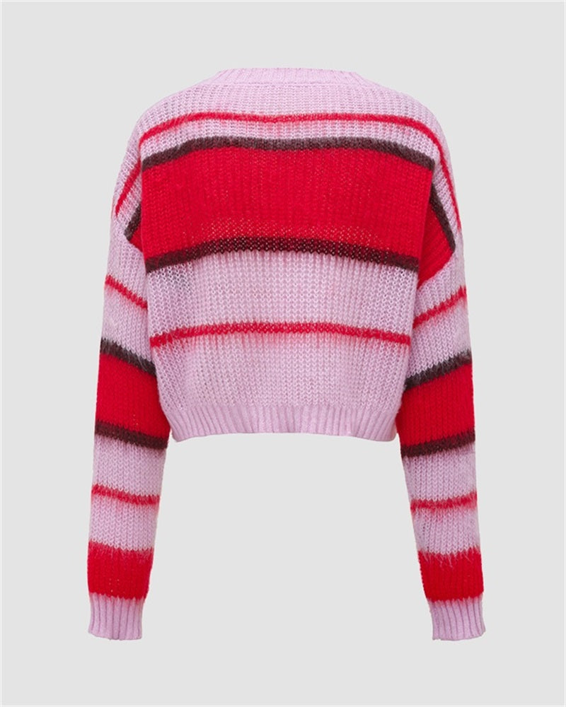 Candy Colored Striped Sweater