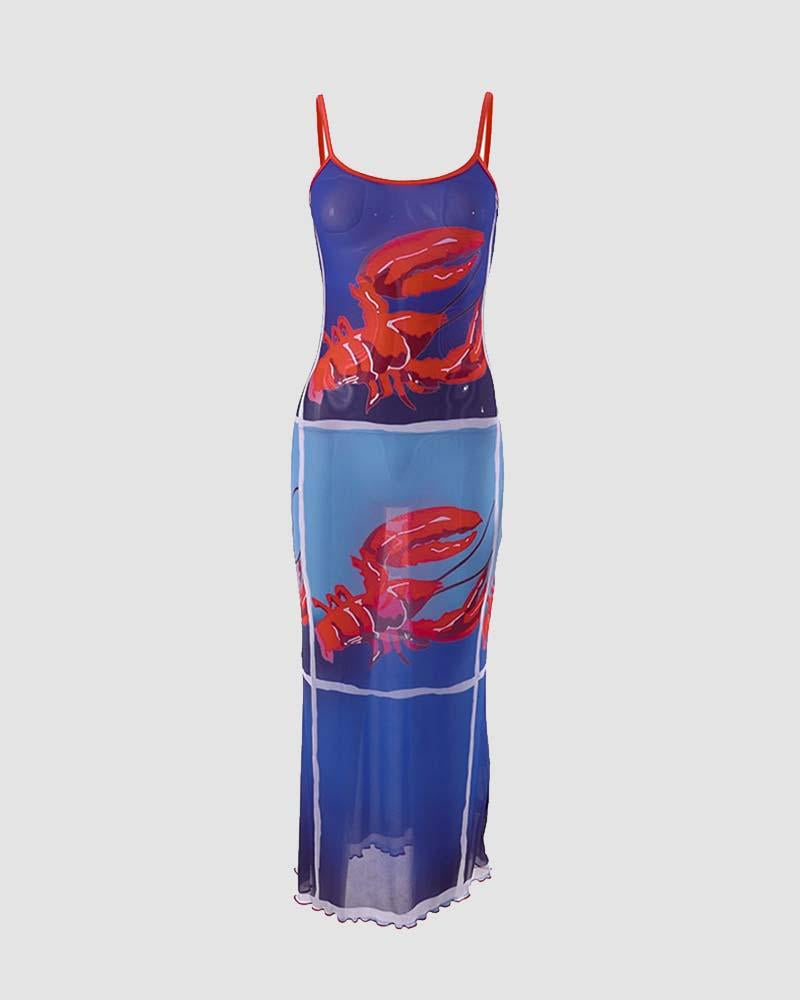 Sebastian Graphic Maxi Dress