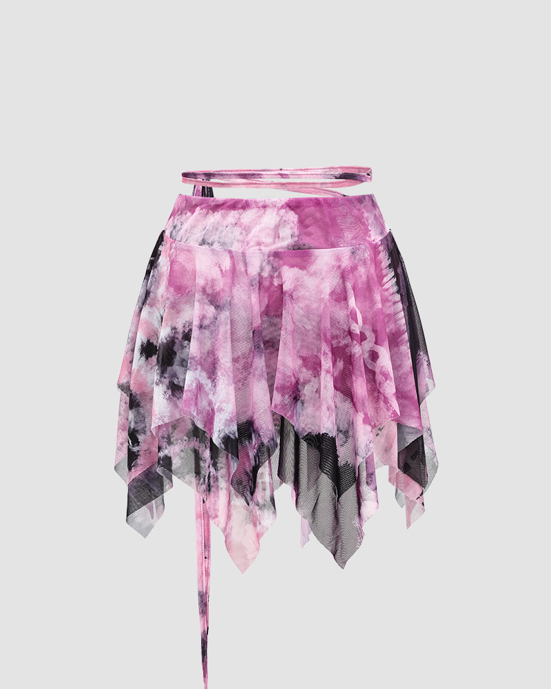 Watermarbled Butterfly Skirt