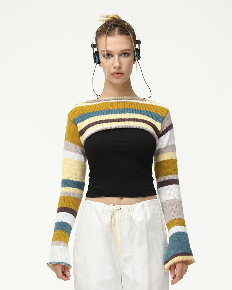 Marais Fall Cozy Knit Mini Cropped Top