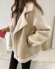 Warm Oversized Plush Jacket