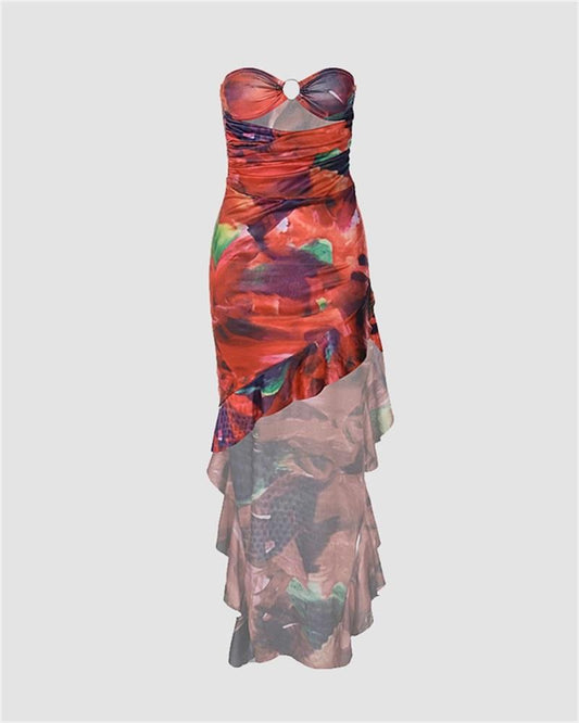 Bloomlisle High Slit Bandeau Dress