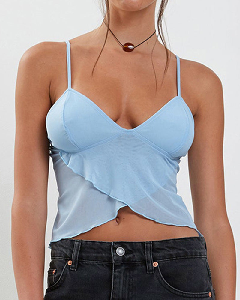 Sunset Mesh Cami Top