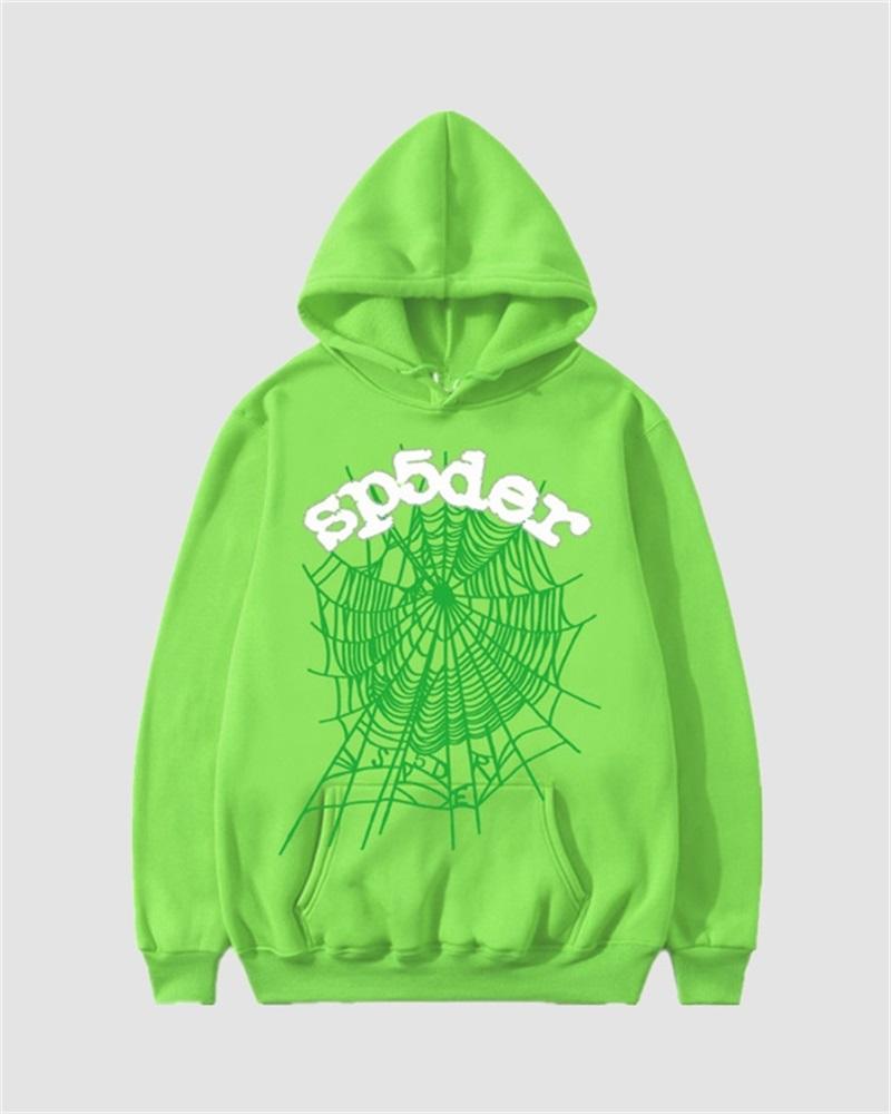 Letter Spider Print Hoodie