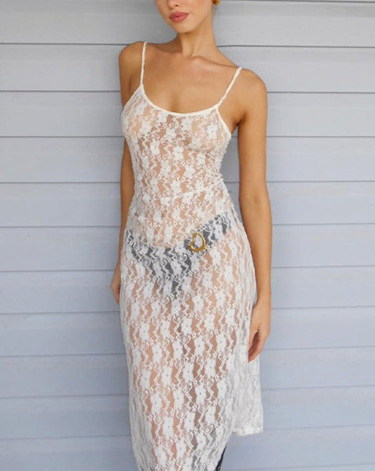 Lace Perspective Cami Maxi Dress