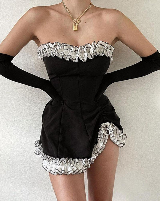 Halloween Maid Dress with Gloves