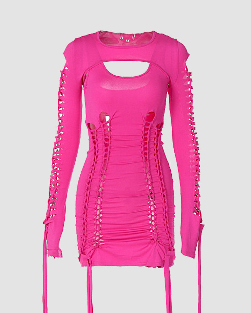 Music Festival Cut Out Bodycon Dress