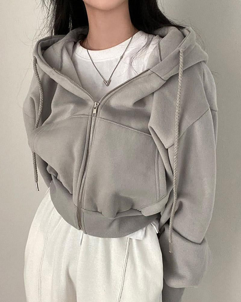 Oversized Zip Up Hoodie