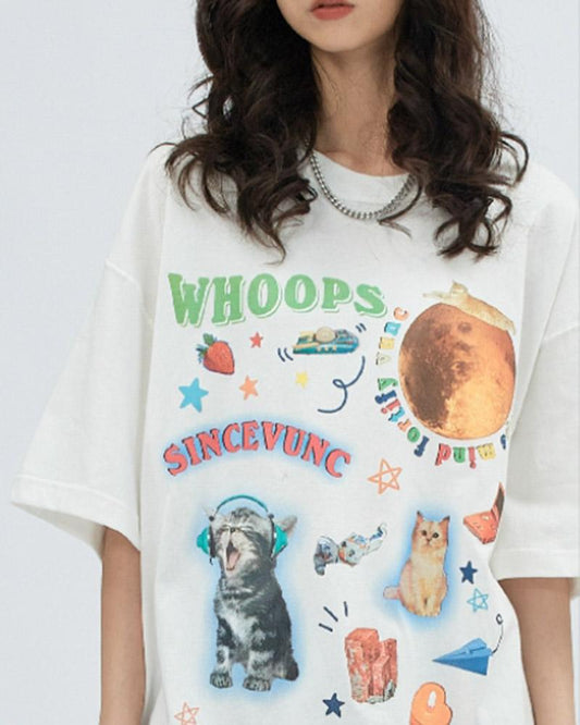 Whoops Catto Graphic T-Shirt