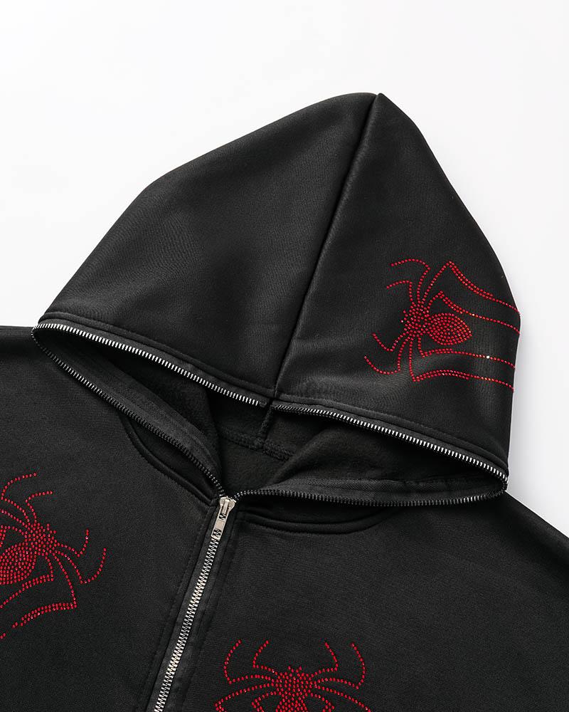 Spider Calling Zip Hoodie