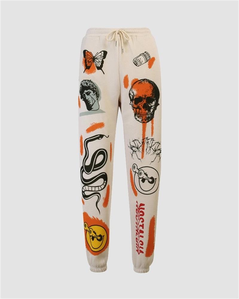 Cartoon Print Sweatpants