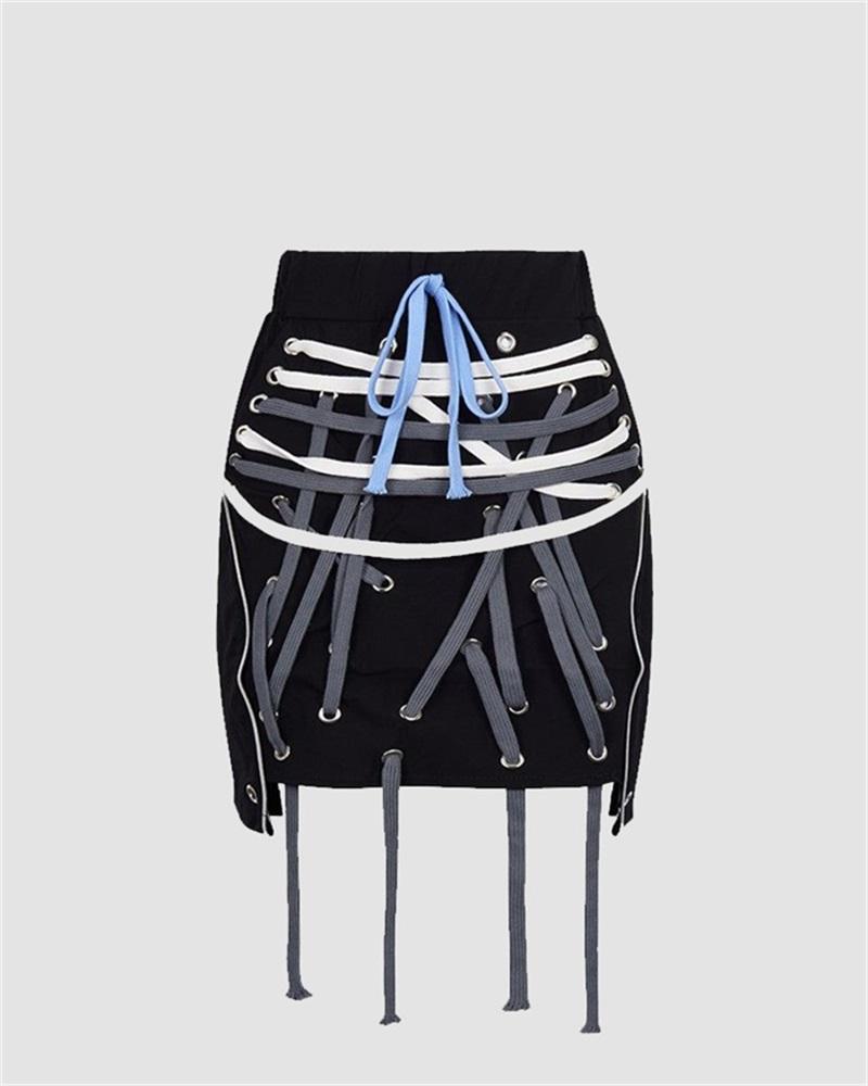 Shoelace Configuration Skirt