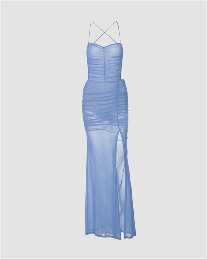 Ara Cami Mesh Trail Dress