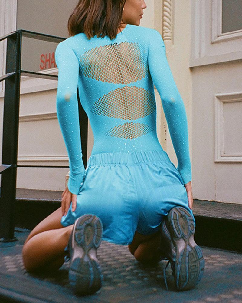 See-Through Cut Out Bodysuit