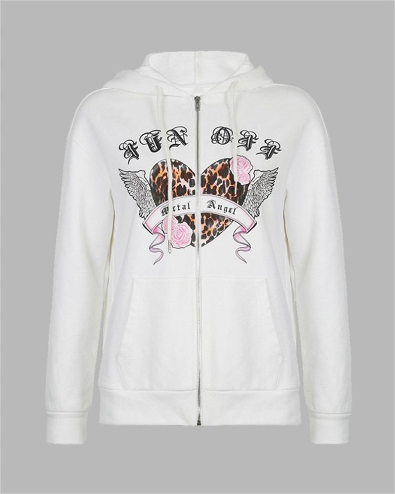 Bear Ear Heart Graphic Hoodie