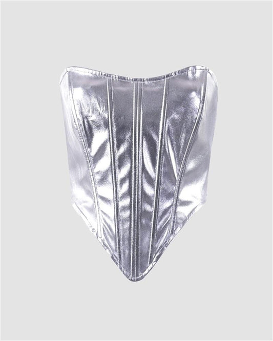 Metallic Spicy Corset Top