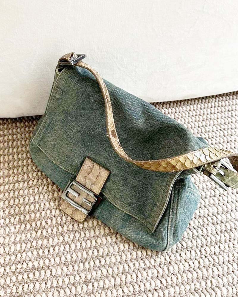 Bianca Denim Shoulder Bag