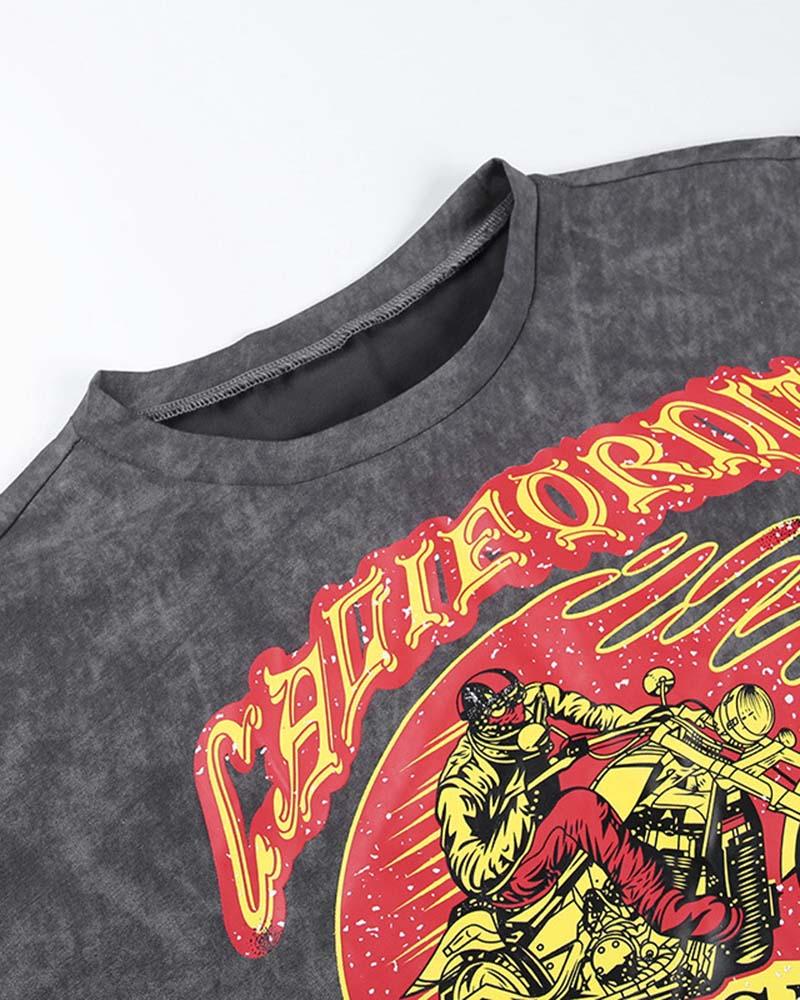 Street Graffiti Graphic Tank Top