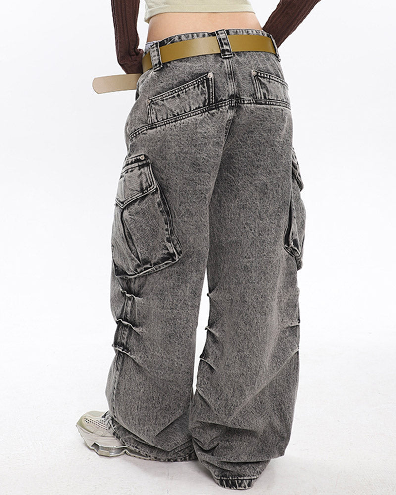 Pocket Stacked Cargo Jeans