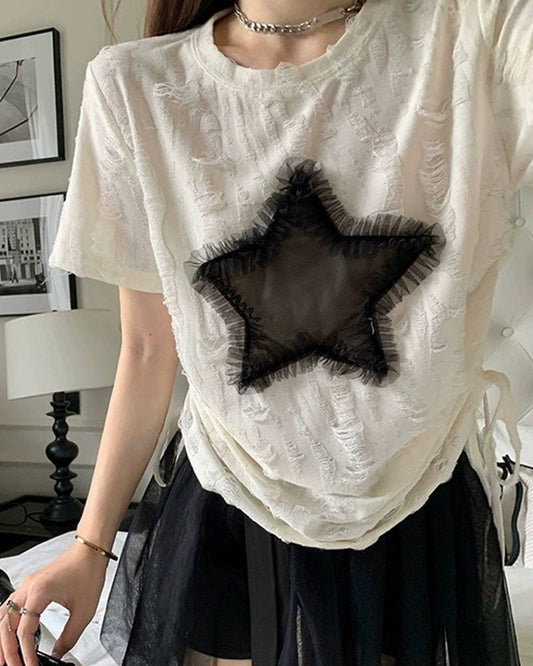 Patch Grunge Star T-Shirt