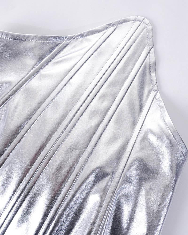 Metallic Spicy Corset Top