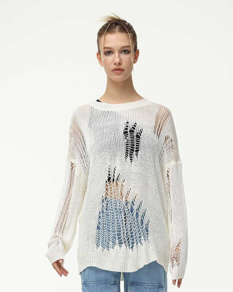 Retrorism Portals Tear Knit Jumper