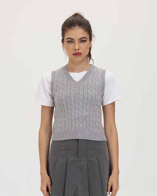 Oxford Cable Vest Top