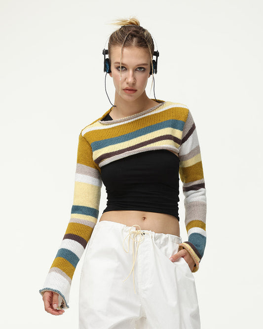 Marais Fall Cozy Knit Mini Cropped Top