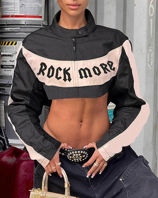 Rockmore Zip Crop Top