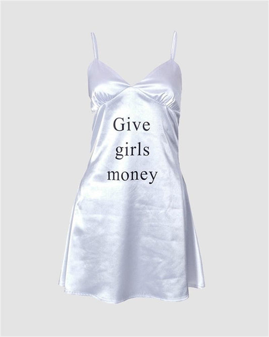 Give Girls Money Cami Dress