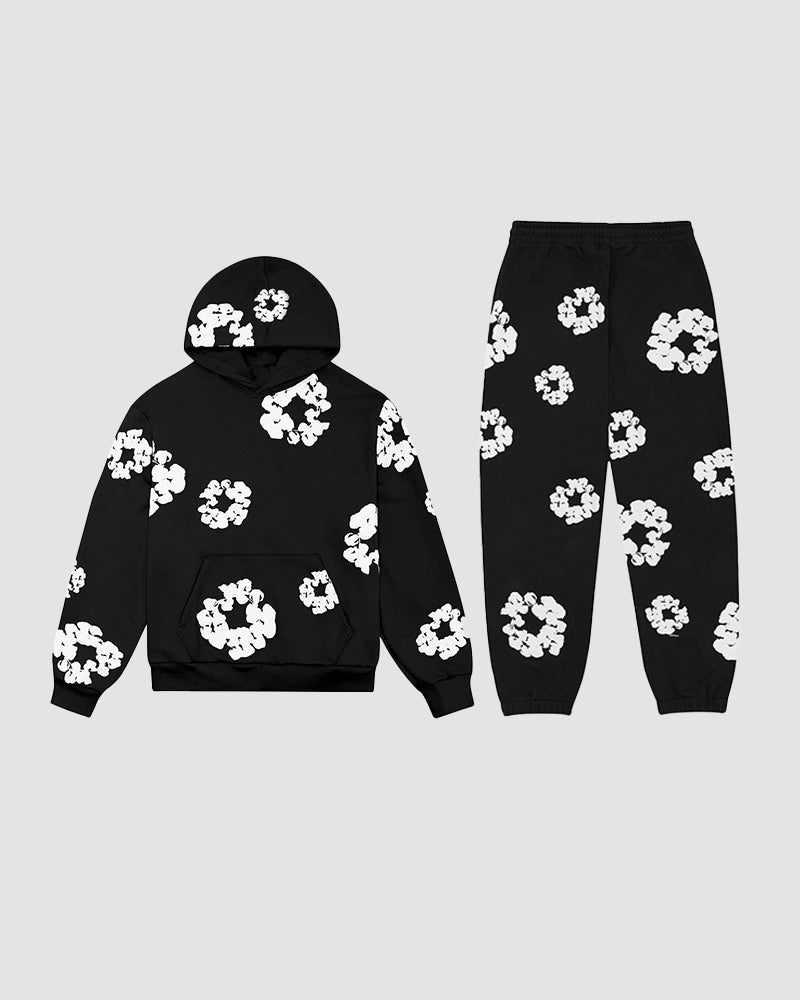 Flower Print Tracksuit Coord Set