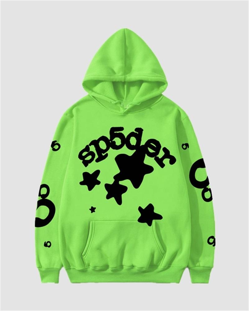 Spider Star Print Hoodie